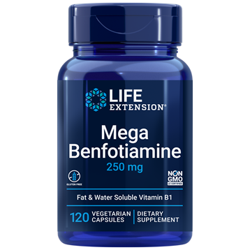 Mega Benfotiamine 250mg -120 Capsules