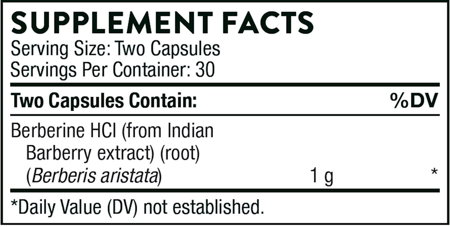 Berberine 1000mg - 60 Capsules