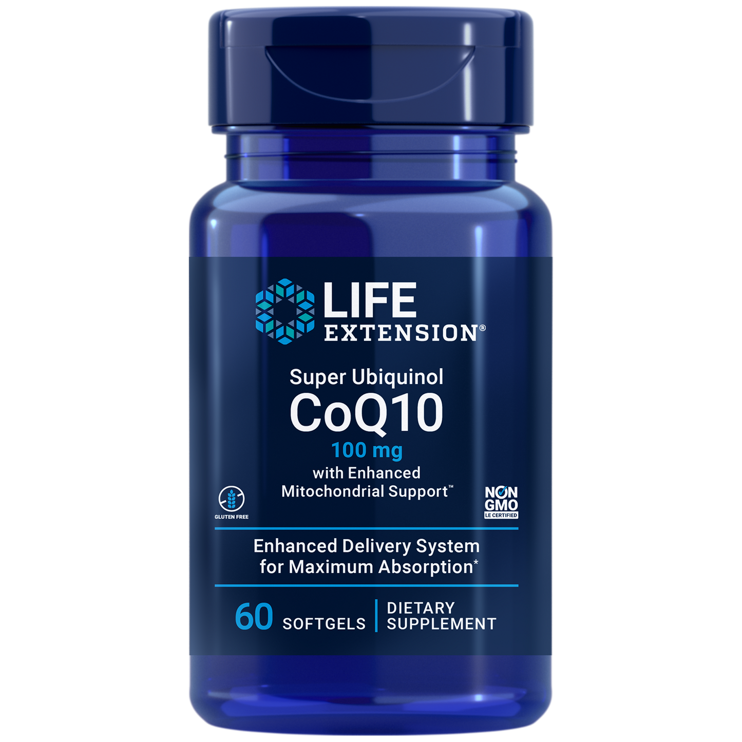 Super Ubiquinol CoQ10 100mg (Mitochondrial Support) - 60 Capsules