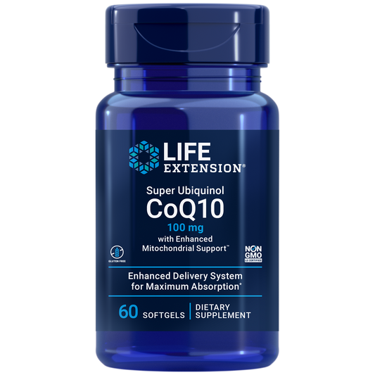 Super Ubiquinol CoQ10 100mg (Mitochondrial Support) - 60 Capsules